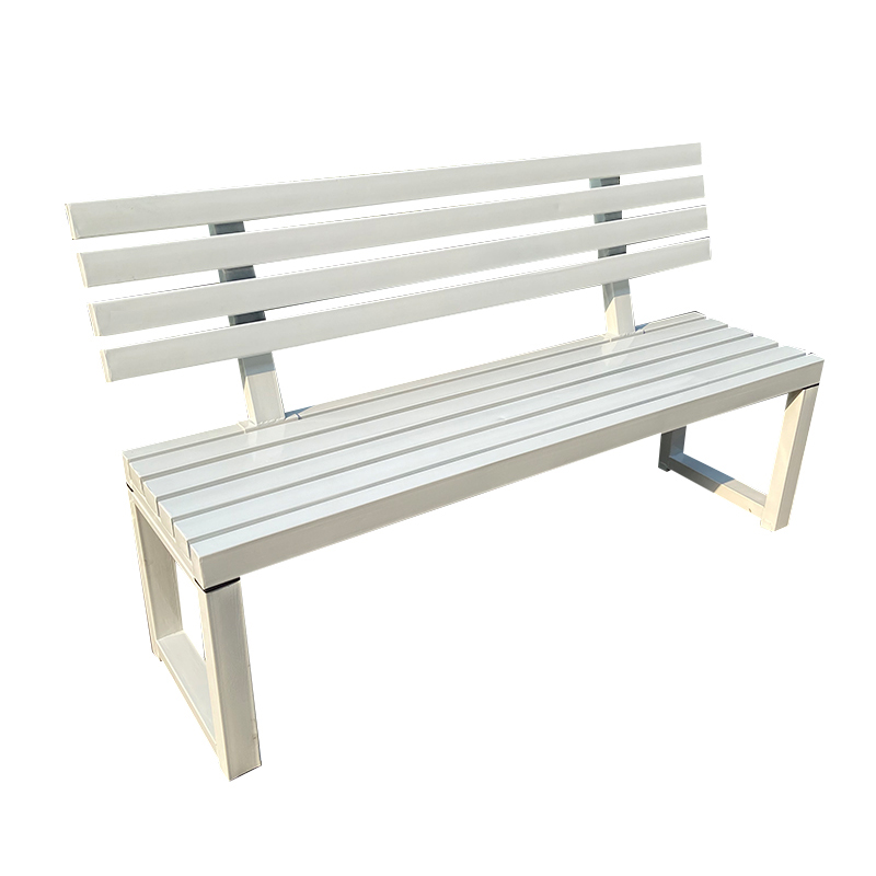 เก้าอี้เหล็กดัดสีขาวมีพนักพิง  - Outdoor Furniture Bench บทวิจารณ์และราคา