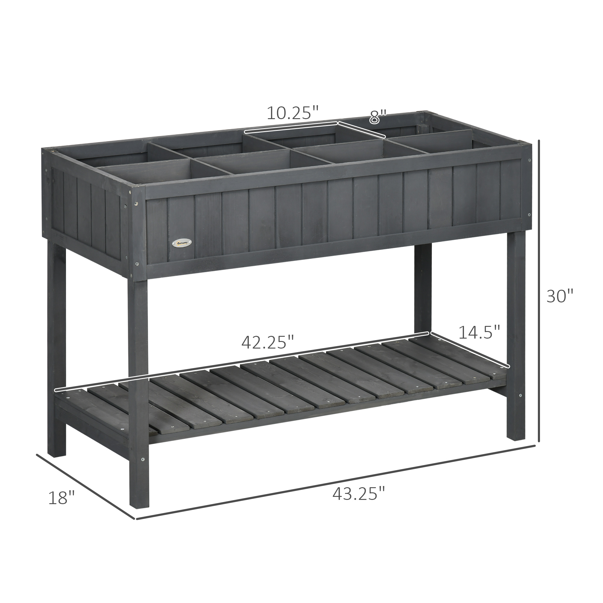 แปลงปลูกผักยกพื้นไม้ 8 ช่อง พร - Planter Raised Metal บทวิจารณ์และราคา