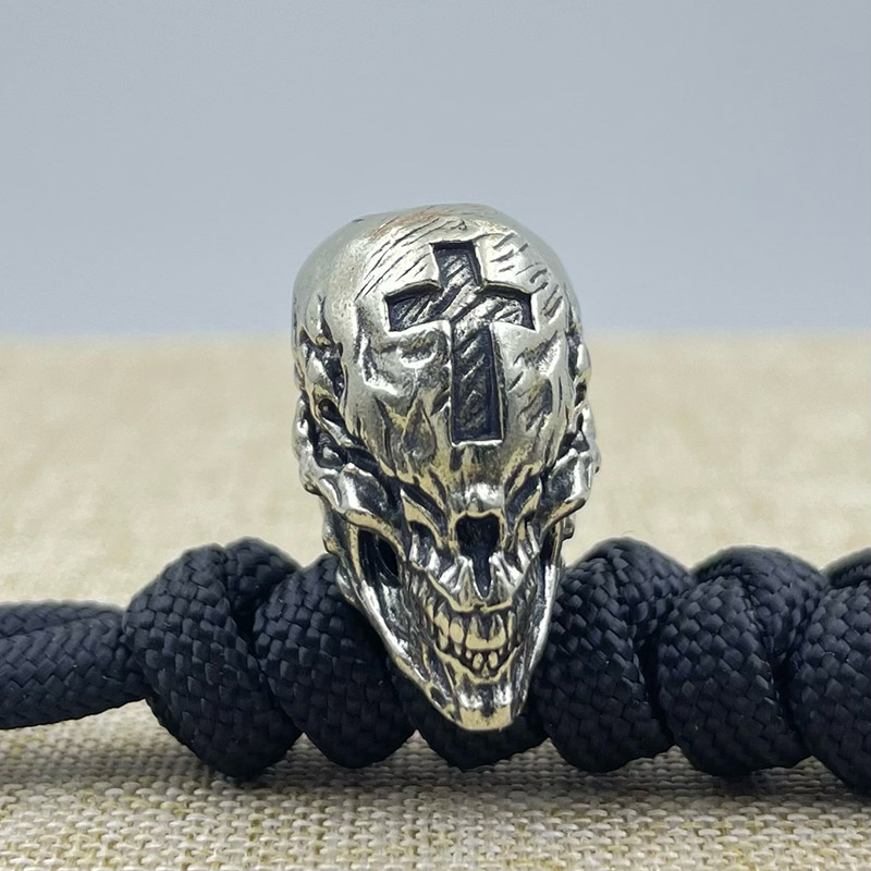 ทองเหลือง CROSS Skull HEAD มีด - Outdoor Furniture Diy บทวิจารณ์และราคา
