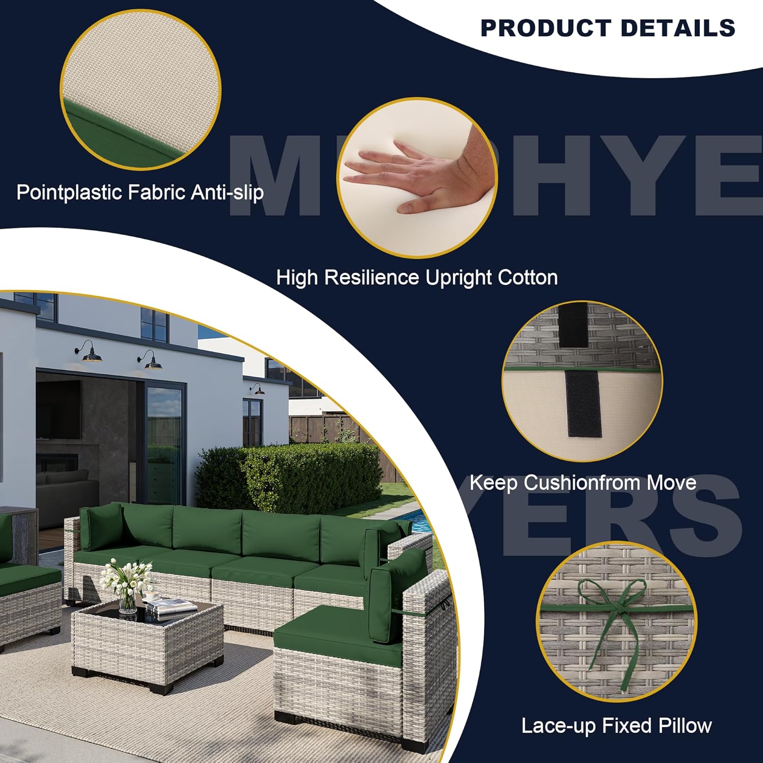 ชุดเฟอร์นิเจอร์กลางแจ้ง 8 ชิ้น - Outdoor Furniture With Fire Pit Table บทวิจารณ์และราคา
