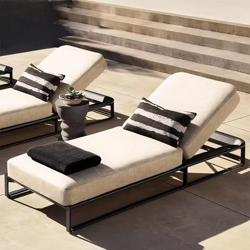 เก้าอี้อาบแดดอลูมิเนียมสำหรับก - Outdoor Furniture Lounge Set บทวิจารณ์และราคา