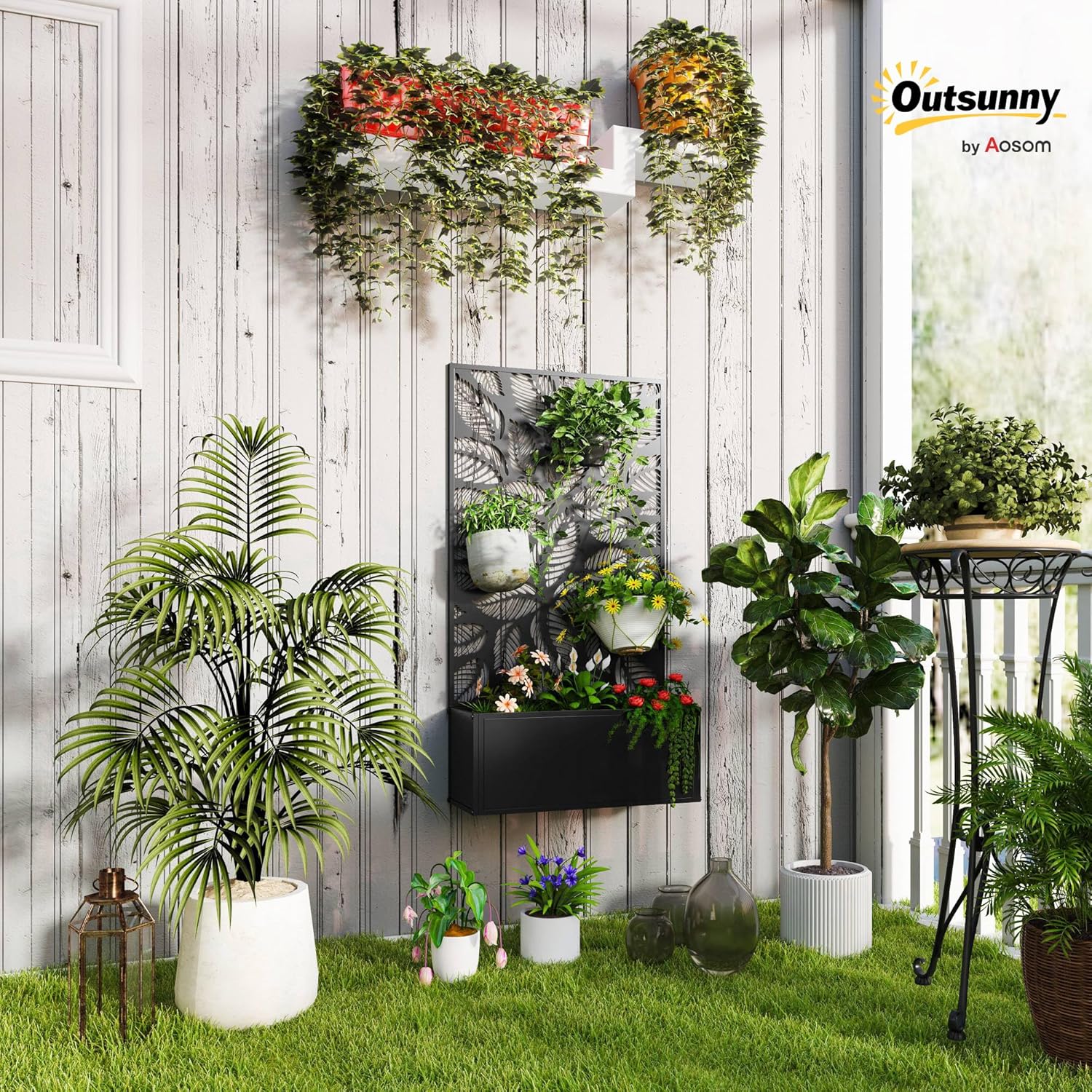 แปลงปลูกผักยกพื้นทำจากโลหะพร้อ - Planter Raised Metal บทวิจารณ์และราคา