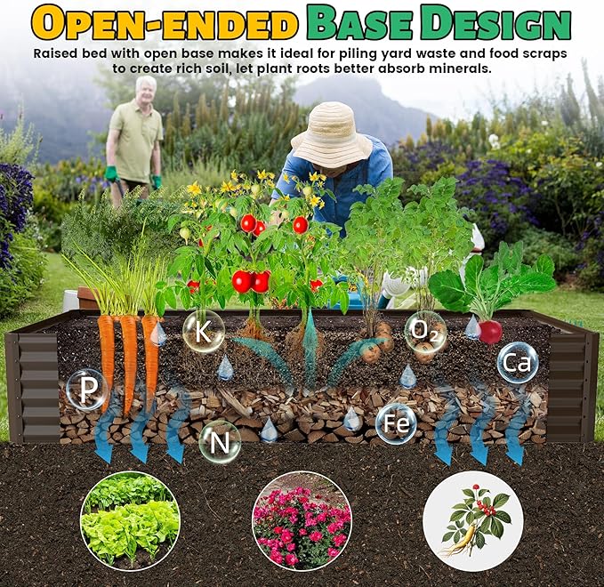 กระบะปลูกต้นไม้ยกพื้นชุบสังกะส - Planter Raised Metal บทวิจารณ์และราคา