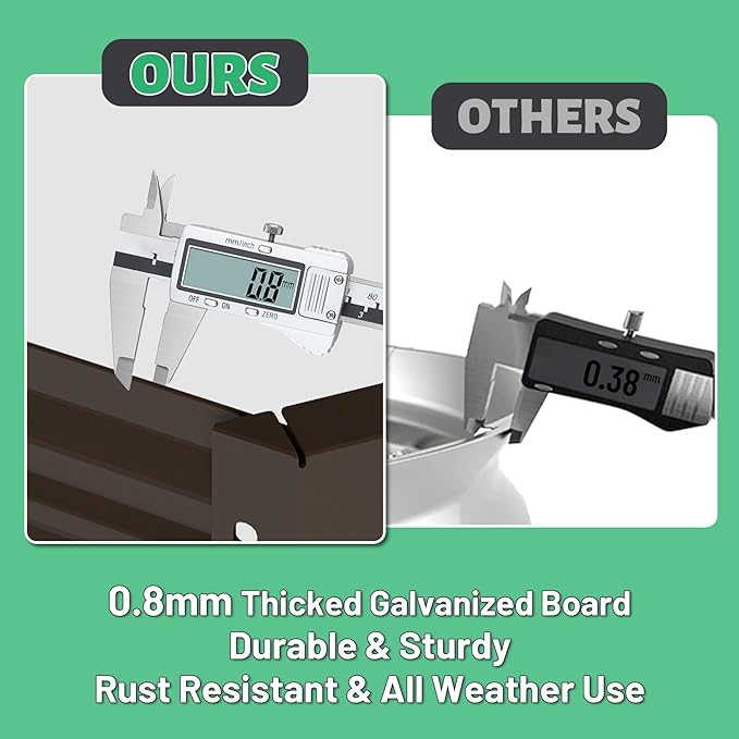 กระบะปลูกต้นไม้ยกพื้นชุบสังกะส - Planter Raised Metal บทวิจารณ์และราคา