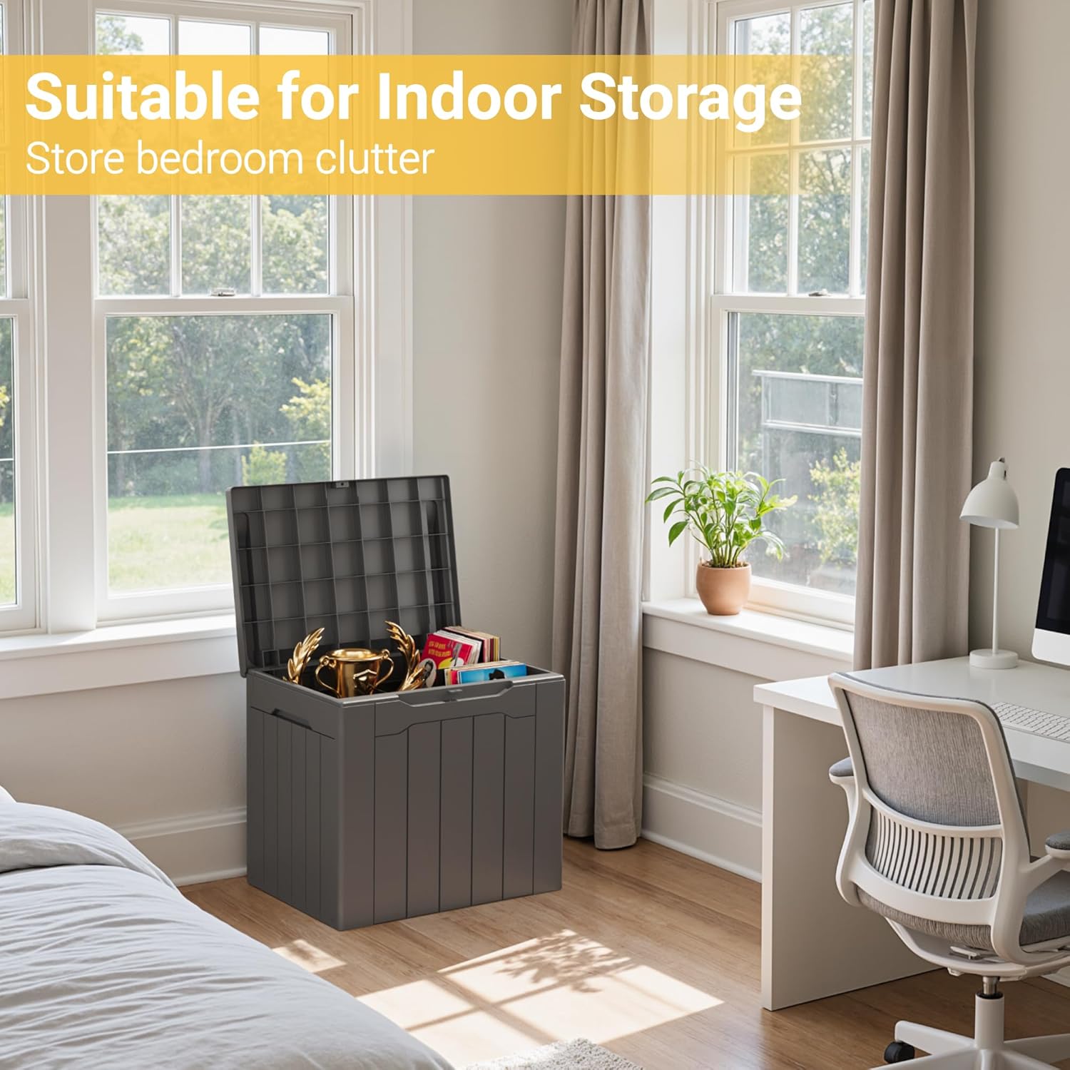 กล่องเก็บของกลางแจ้งขนาด 31 แก - Outdoor Furniture With Storage บทวิจารณ์และราคา