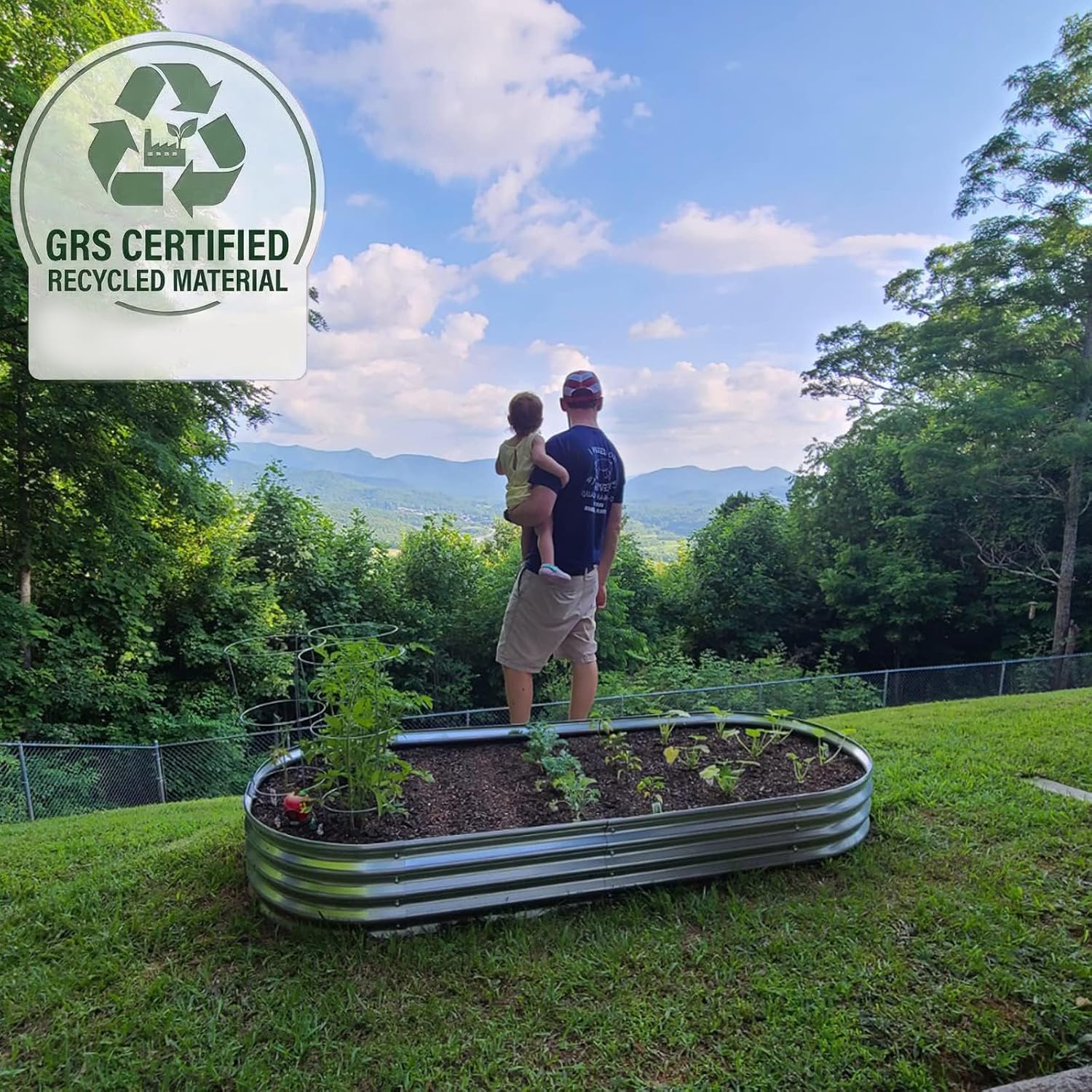 กระบะปลูกต้นไม้แบบยกพื้น GRS C - Planter Raised Metal บทวิจารณ์และราคา