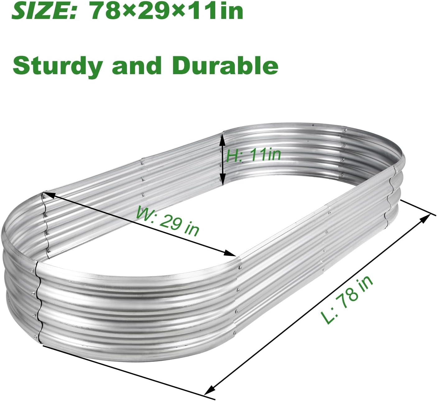 กระบะปลูกต้นไม้แบบยกพื้น GRS C - Planter Raised Metal บทวิจารณ์และราคา