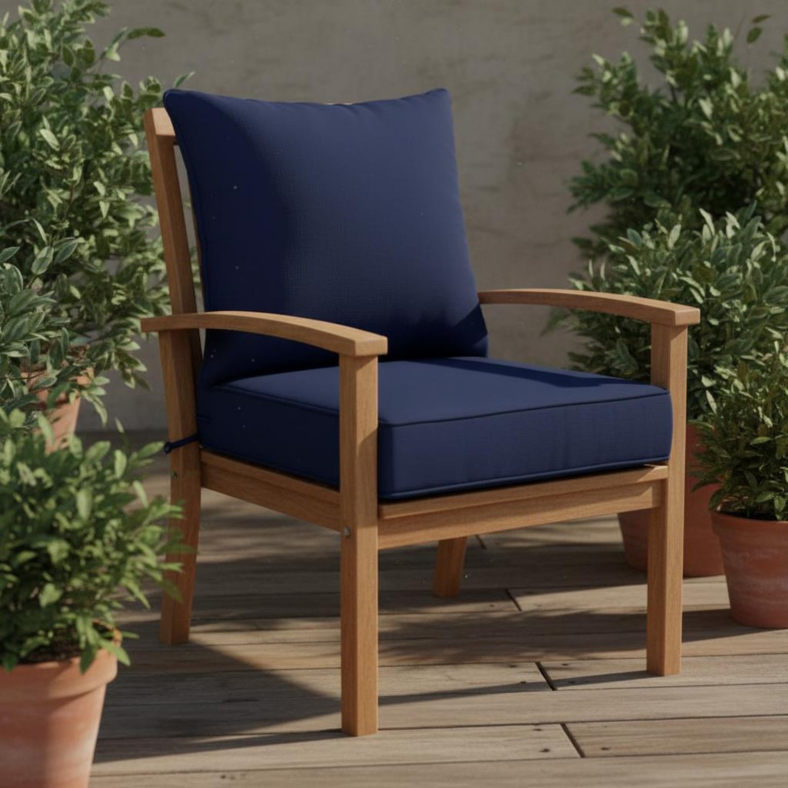 แผ่นรองเก้าอี้ลานบ้านแบบซ่อนได - Outdoor Furniture Fabric บทวิจารณ์และราคา
