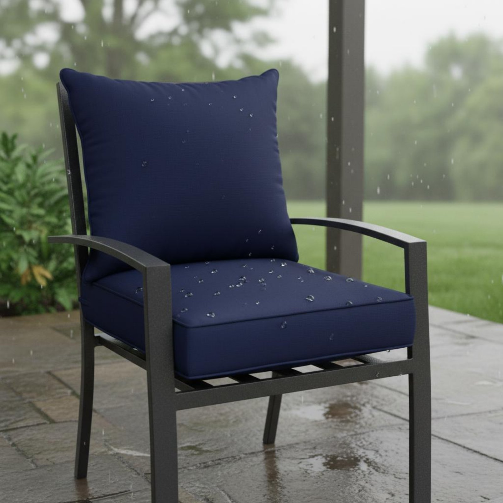 แผ่นรองเก้าอี้ลานบ้านแบบซ่อนได - Outdoor Furniture Fabric บทวิจารณ์และราคา