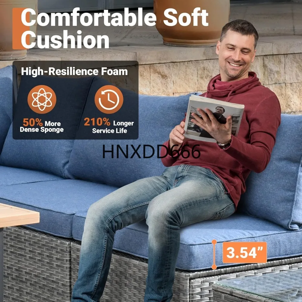 ชุดเฟอร์นิเจอร์ลานกลางแจ้ง 8 ช - Outdoor Furniture With Fire Pit Table บทวิจารณ์และราคา