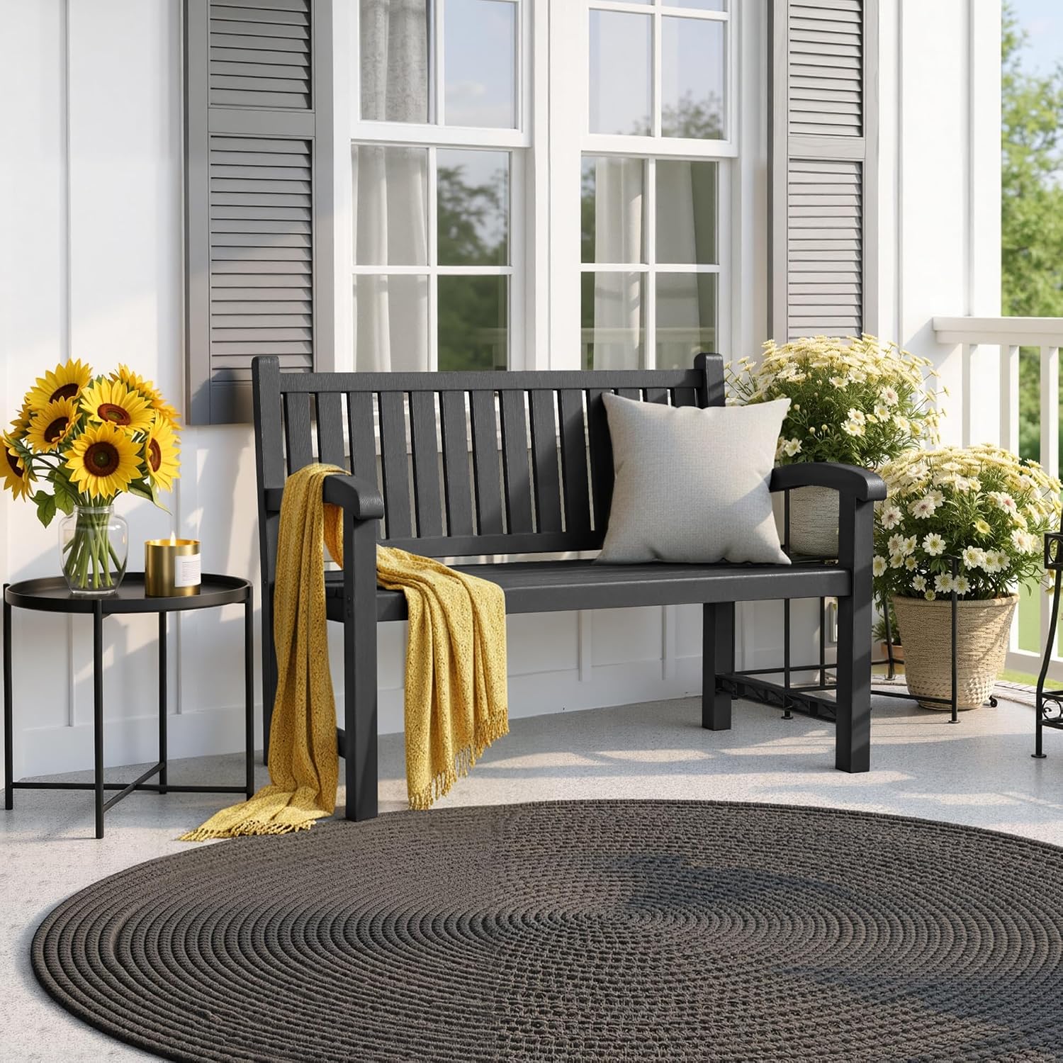 ม้านั่งกลางแจ้งสำหรับ 2 คน เก้ - Outdoor Furniture Bench บทวิจารณ์และราคา