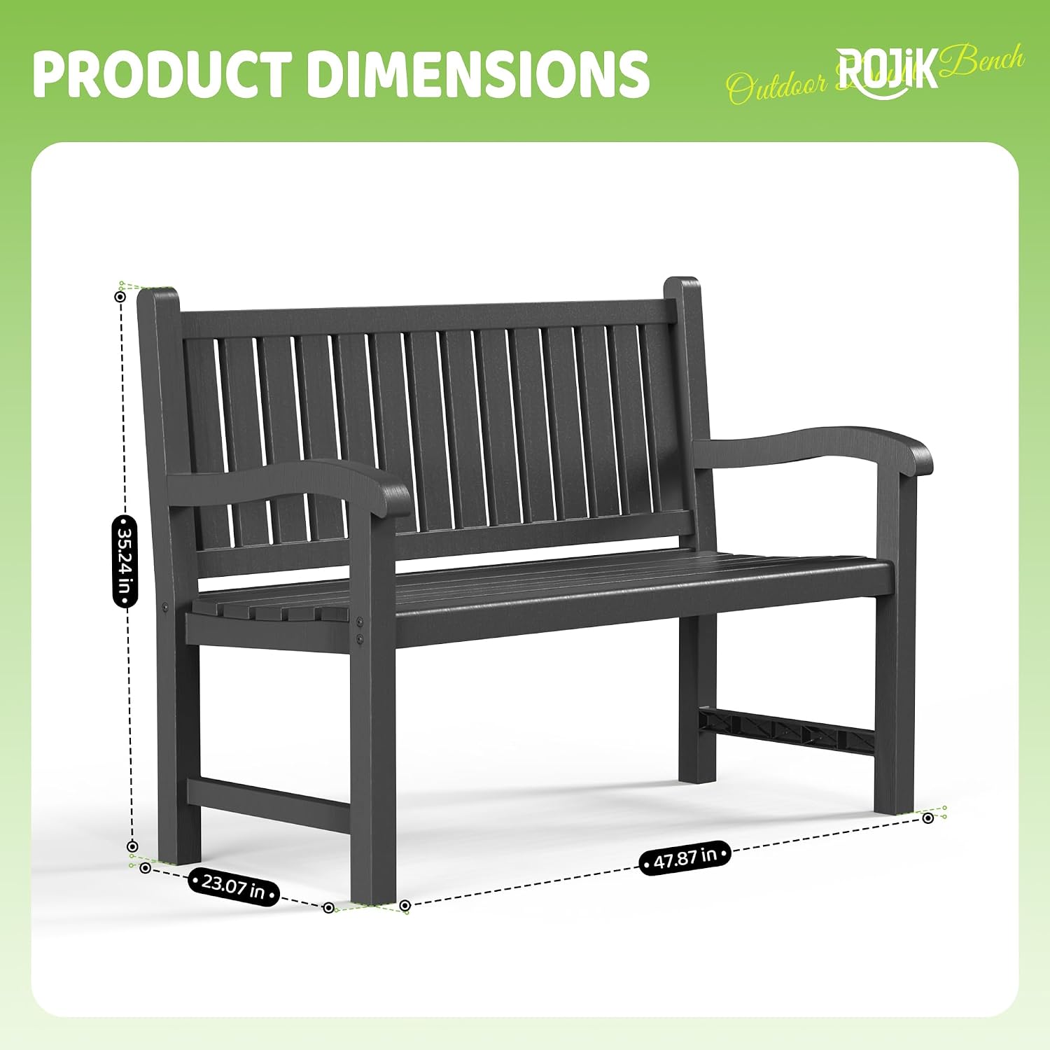 ม้านั่งกลางแจ้งสำหรับ 2 คน เก้ - Outdoor Furniture Bench บทวิจารณ์และราคา