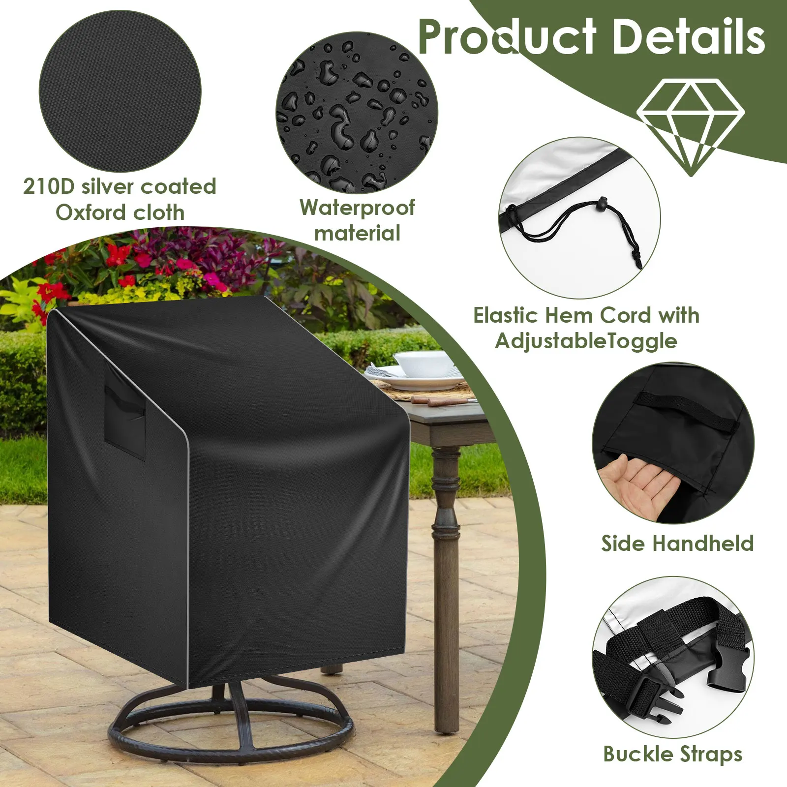 ผ้าคลุมเก้าอี้กลางแจ้งแบบหนา ก - Outdoor Furniture Europe บทวิจารณ์และราคา