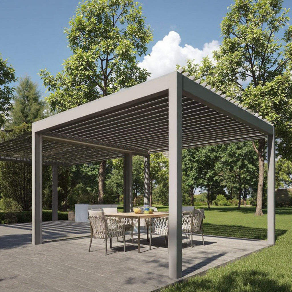 ศาลาอลูมิเนียมอัลลอยด์กันสนิม  - Outdoor Furniture Diy บทวิจารณ์และราคา